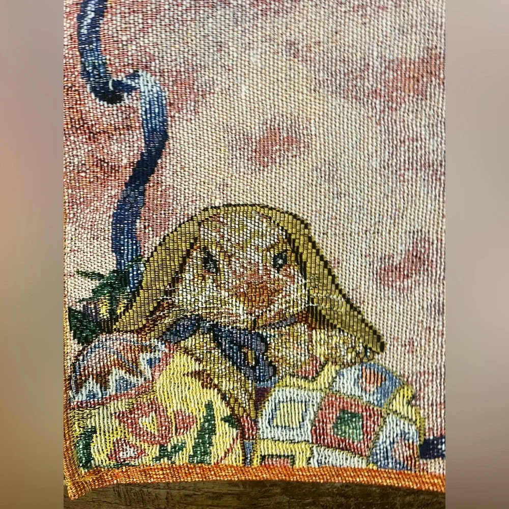 Lillian Vernon‎ Easter Tapestry Table Runner Rabbits 70